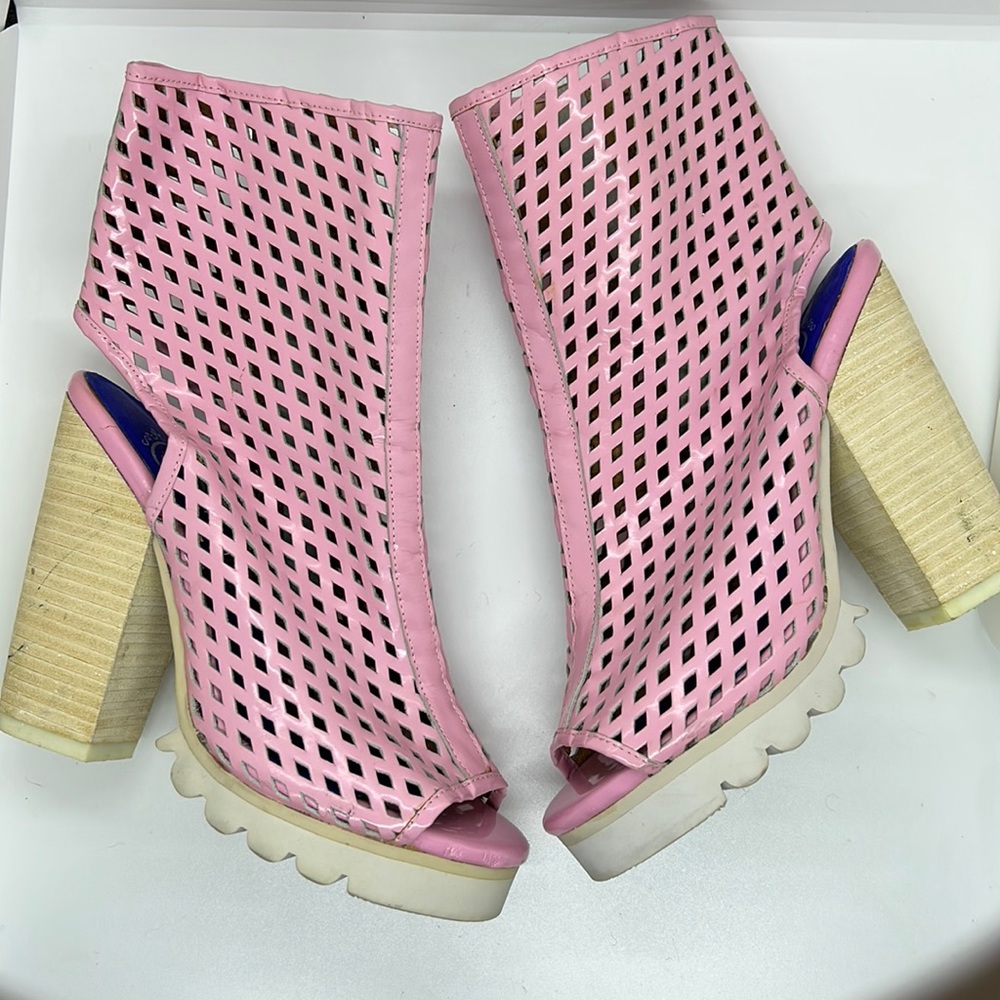 Jeffrey Campbell Caged open toe heels
